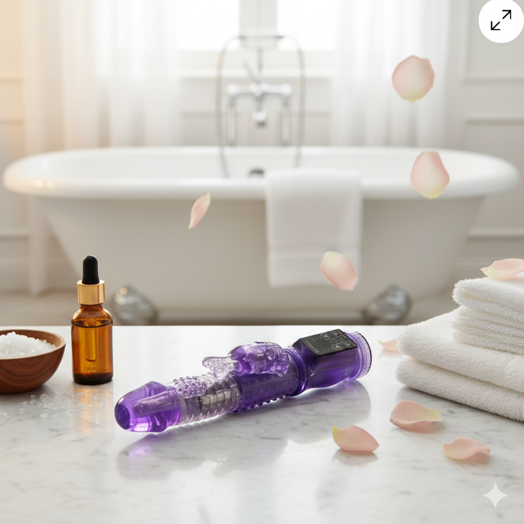 Premium Rabbit Vibrator – G-Spot & Clitoral Dual Massager, Waterproof Silicone